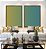 Duo de Quadros Abstrato Degradê Verde Turquesa Azul Canvas Moldura - Imagem 1