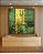 Quadro Quadrado Abstrato Verde Escuro Dourado Efeito Pintura Canvas Moldura - Imagem 3
