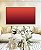 Quadro Horizontal Abstrato Degradê Vinho Vermelho Tijolo Canvas Moldura - Imagem 1