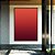 Quadro Vertical Abstrato Degradê Vinho Vermelho Tijolo Canvas Moldura - Imagem 3