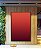 Quadro Vertical Abstrato Degradê Vinho Vermelho Tijolo Canvas Moldura - Imagem 4