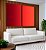 Duo de Quadros Abstrato Degradê Vinho Vermelho Tijolo Canvas Moldura - Imagem 3