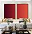 Duo de Quadros Abstrato Degradê Vinho Vermelho Tijolo Canvas Moldura - Imagem 2