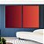 Duo de Quadros Abstrato Degradê Vinho Vermelho Tijolo Canvas Moldura - Imagem 1