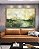 Quadro Horizontal Paisagem Abstrata Verde Dourado Luz Canvas Moldura - Imagem 5