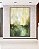 Quadro Vertical Paisagem Abstrata Verde Dourado Luz Canvas Moldura - Imagem 3