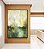 Quadro Vertical Paisagem Abstrata Verde Dourado Luz Canvas Moldura - Imagem 2