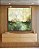 Quadro Quadrado Paisagem Abstrata Verde Dourado Luz Canvas Moldura - Imagem 1