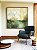 Quadro Quadrado Paisagem Abstrata Verde Dourado Luz Canvas Moldura - Imagem 4
