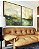 Duo de Quadros Paisagem Abstrata Verde Dourado Luz Canvas Moldura - Imagem 4