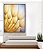 Quadro Vertical Planta Dente-de-leão Azul Luzes Flor Canvas Moldura - Imagem 3