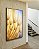 Quadro Vertical Planta Dente-de-leão Azul Luzes Flor Canvas Moldura - Imagem 4