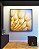 Quadro Quadrado Planta Dente-de-leão Azul Luzes Flor Canvas Moldura - Imagem 5