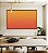 Quadro Horizontal Abstrato Degradê Coral Laranja Tangerina Canvas Moldura - Imagem 2