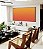 Quadro Horizontal Abstrato Degradê Coral Laranja Tangerina Canvas Moldura - Imagem 5