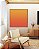 Quadro Quadrado Abstrato Degradê Coral Laranja Tangerina Canvas Moldura - Imagem 3