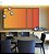 Trio de Quadros Estilizados Abstrato Degradê Coral Laranja Tangerina Canvas Moldura - Imagem 3