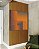 Quadro Quadrado Abstrato Degradê Geométrico Cinza Laranja Canvas Moldura - Imagem 4