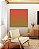Quadro Quadrado Abstrato Degrade Laranja Verde Oliva Canvas Moldura - Imagem 4
