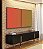 Duo de Quadros Abstrato Degrade Laranja Verde Oliva Canvas Moldura - Imagem 5