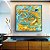Quadro Quadrado Abstrato Azul Turquesa Dourado Pouring Canvas Moldura - Imagem 3