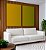 Duo de Quadros Abstrato Degradê Amarelo Mostarda Verde Oliva Canvas Moldura - Imagem 4