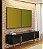 Duo de Quadros Abstrato Degradê Amarelo Mostarda Verde Oliva Canvas Moldura - Imagem 2