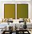 Duo de Quadros Abstrato Degradê Amarelo Mostarda Verde Oliva Canvas Moldura - Imagem 3