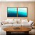 Duo de Quadros Quadrados Mar Azul Turquesa Cristalino Natureza Canvas Moldura - Imagem 4