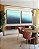 Duo de Quadros Quadrados Mar Azul Turquesa Cristalino Natureza Canvas Moldura - Imagem 3