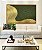 Quadro Horizontal Abstrato Verde Floresta Dourado Ondas Textura Canvas Moldura - Imagem 1