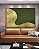 Quadro Horizontal Abstrato Verde Floresta Dourado Ondas Textura Canvas Moldura - Imagem 5