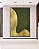 Quadro Vertical Abstrato Verde Floresta Dourado Ondas Textura Canvas Moldura - Imagem 3