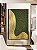 Quadro Vertical Abstrato Verde Floresta Dourado Ondas Textura Canvas Moldura - Imagem 5