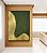 Quadro Vertical Abstrato Verde Floresta Dourado Ondas Textura Canvas Moldura - Imagem 2