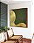 Quadro Quadrado Abstrato Verde Floresta Dourado Ondas Textura Canvas Moldura - Imagem 1