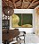 Duo de Quadros Abstrato Verde Floresta Dourado Ondas Textura Canvas Moldura - Imagem 4
