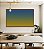 Quadro Horizontal Abstrato Degrade Azul Petróleo Verde Amarelo Canvas Moldura - Imagem 2