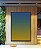 Quadro Vertical Abstrato Degrade Azul Petróleo Verde Amarelo Canvas Moldura - Imagem 2