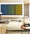 Trio de Quadros Abstrato Degrade Azul Petróleo Verde Amarelo Canvas Moldura - Imagem 3