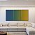 Trio de Quadros Abstrato Degrade Azul Petróleo Verde Amarelo Canvas Moldura - Imagem 4