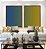 Duo de Quadros Abstrato Degrade Azul Petróleo Verde Amarelo Canvas Moldura - Imagem 3