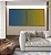 Duo de Quadros Quadrados Abstrato Degrade Azul Petróleo Verde Amarelo Canvas Moldura - Imagem 4