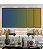Trio de Quadros Estilizados Abstrato Degrade Azul Petróleo Verde Amarelo Canvas Moldura - Imagem 1