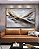 Quadro Horizontal Abstrato Cinza Prateado Dourado Marrom Ondas Pouring Canvas Moldura - Imagem 4