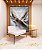 Quadro Vertical Abstrato Cinza Prateado Dourado Marrom Ondas Pouring Canvas Moldura - Imagem 2