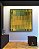 Quadro Quadrado Abstrato Mosaico Geométrico Verde Amarelo Mostarda Canvas Moldura - Imagem 4