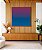 Quadro Quadrado Abstrato Degradê Roxo Rosa Violeta Azul Marinho Canvas Moldura - Imagem 5