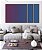 Trio de Quadros Estilizados Abstrato Degradê Roxo Rosa Violeta Azul Marinho Canvas Moldura - Imagem 3
