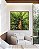 Quadro Quadrado Paisagem Árvore Folhas Verdes Floresta Natureza Canvas Moldura - Imagem 1
